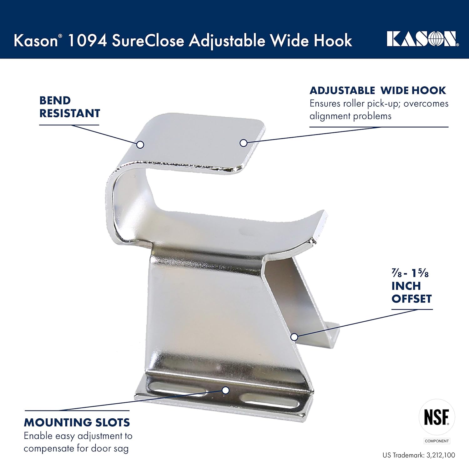 Exposed Mounting Kason 1094 Sureclose Hydraulic Door Closer
