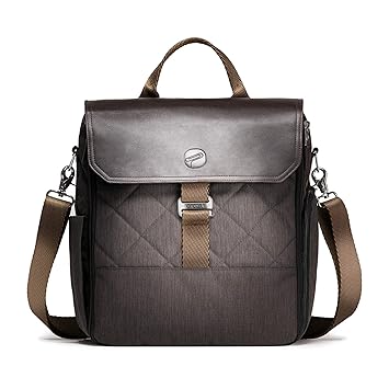 leather look changing bag