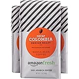 AmazonFresh Decaf Colombia Whole Bean Coffee, Medium Roast, 12 Ounce (Pack of 3)