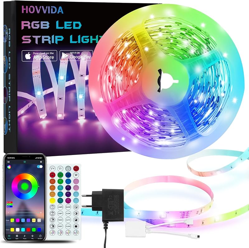 Tira LED 5m, RGB Luces LED 5m, 150 LED, LED 5m, 30 LED/Metro