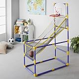 Global Gizmos Arcade Basketball Hoop Indoor Outdoor 86x46x139cm Blue Yellow view 7