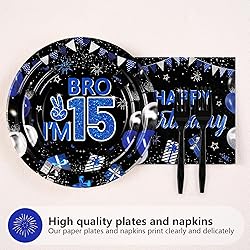Grencian 96Pcs 15th Birthday Party Decorations for