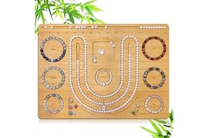 Bead Boards for Jewelry Making Bamboo Bracelet Measurement Board 4.5" 5" 5.5" 6" 6.5" 7" 7.5" All in Inches Beading & Jewelry