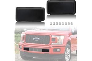 KEWISAUTO Front Bumper Guards Pads for Ford F-150, Black Bumper Inserts Cover Caps for Ford F150 2018 2019 2020 Accessories(2PCS, Left & Right)