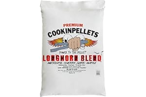 CookinPellets Longhorn Blend Mesquite, Cherry, & Hard Maple BBQ Grill Wood Pellets for Pellet Grill & Pellet Smoker, 40 Lb Bag