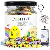 90+ Positive Messages with NFC Keychain, Unique Gifts for Women, Affirmation Cards, Positive Affirmations Cards, Stocking Stuffers Teens, Self Care Gift, Valentines Day Gifts For Him, Valentines Gift