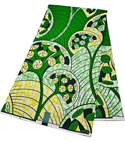 Tissu Wax Africain Ankara 100% Coton - Motif Imprimé - Dimensions 36 X 45 Pouces