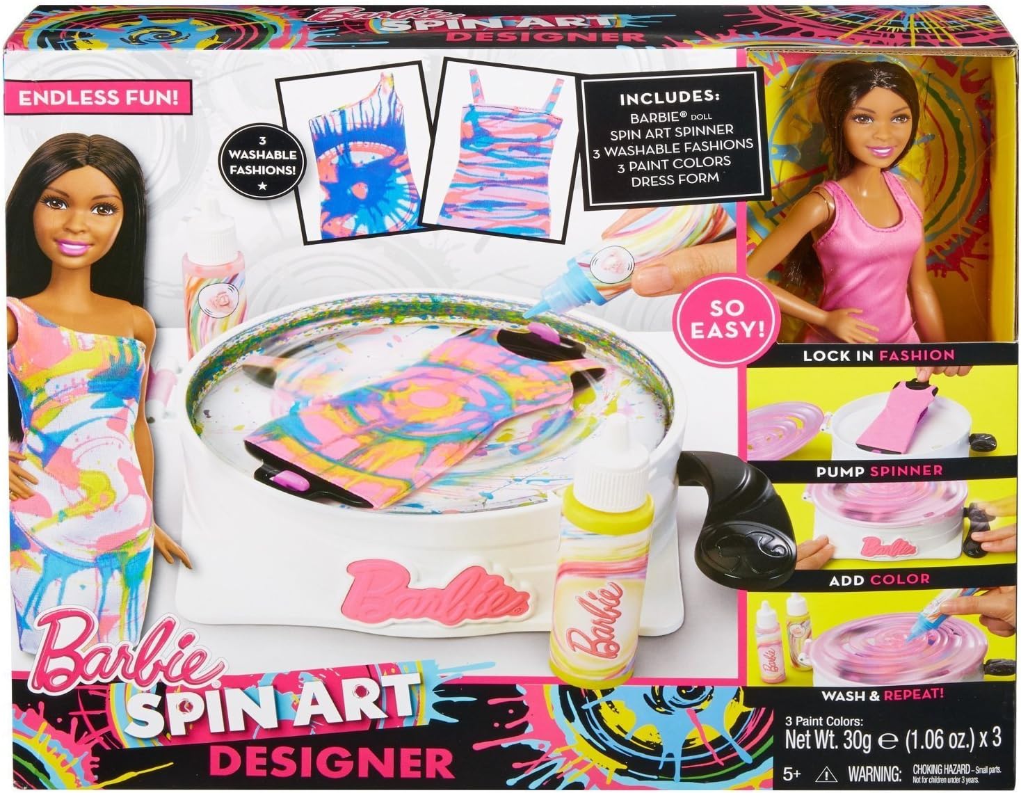 barbie spin art
