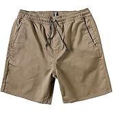 Volcom Boy's Frickin Elastic Waist 15" Chino Short Khaki Large