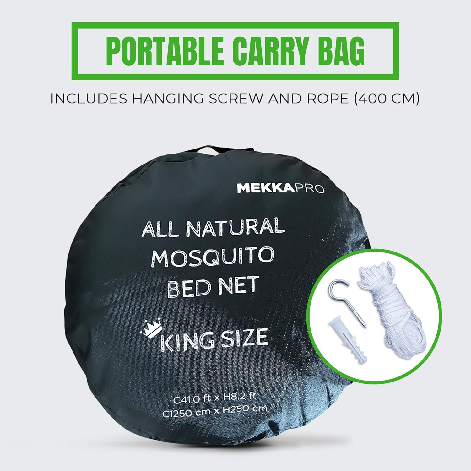 MEKKAPRO Extra-Large King Mosquito Bed Net, Made for King Queen and Twin, Two Openings Netting | Bed Canopy Curtains, White Mosquito Netting: Home & Kitchen