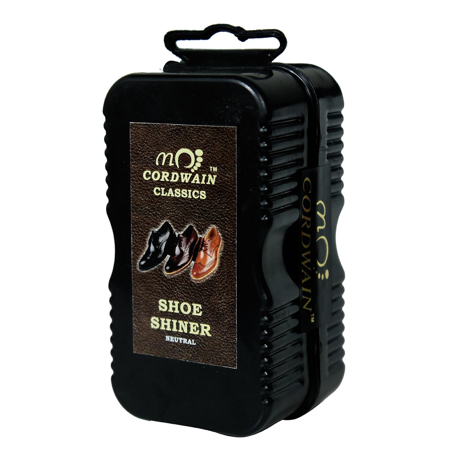 cordwain unisex black shoe shine sponge