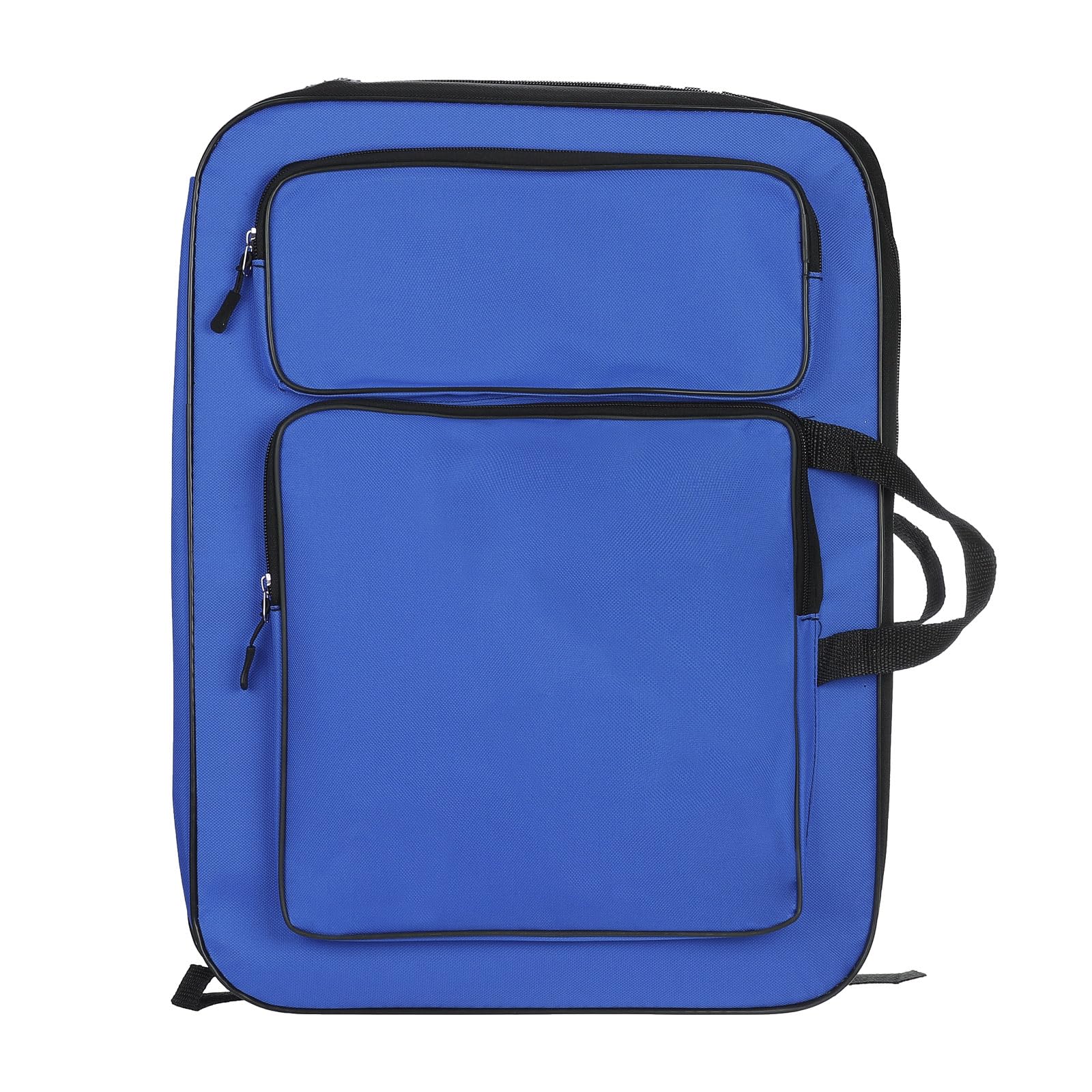 PATIKIL 14.2" x 19.3" Drawing Backpack, Drawing Handbag Storage Organizer Folder for Artist Drawing Art Portfolio, Dark Blue