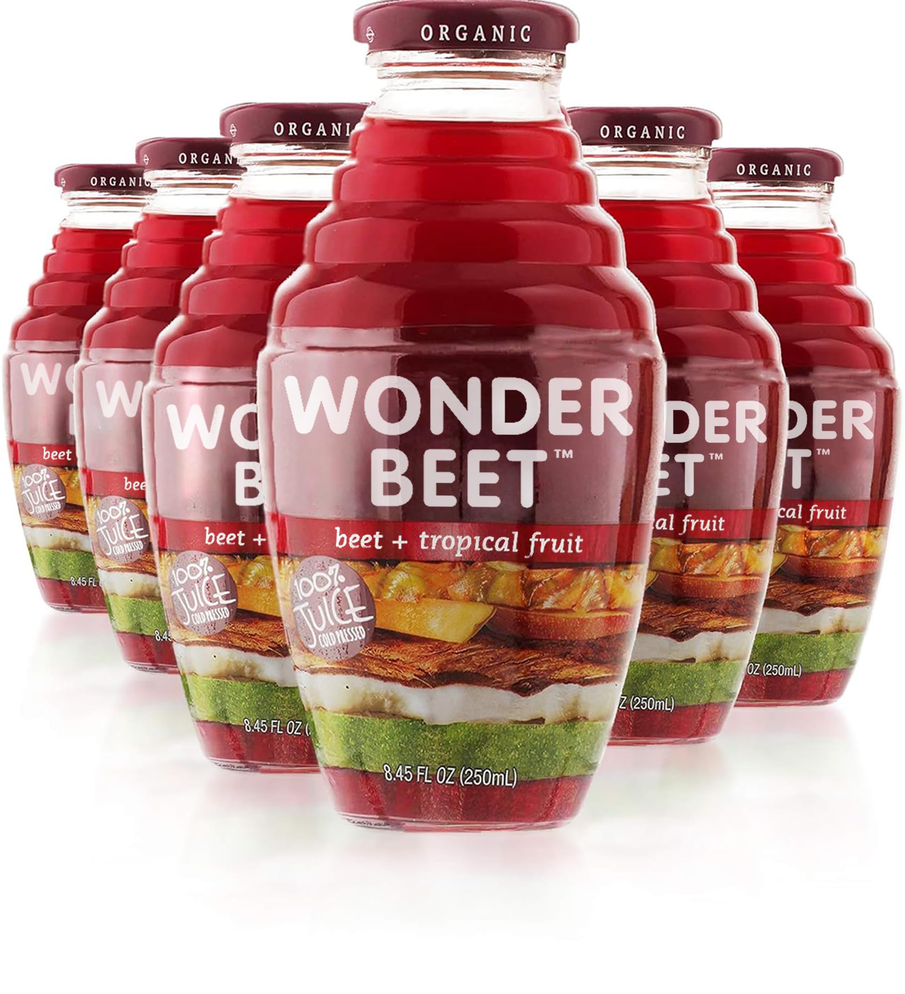 Beetology Organic Beet and Tropical Juice, (6 Pack) 100