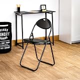 Harbour Housewares Black Padded Folding Chairs Pack of 2 view 2