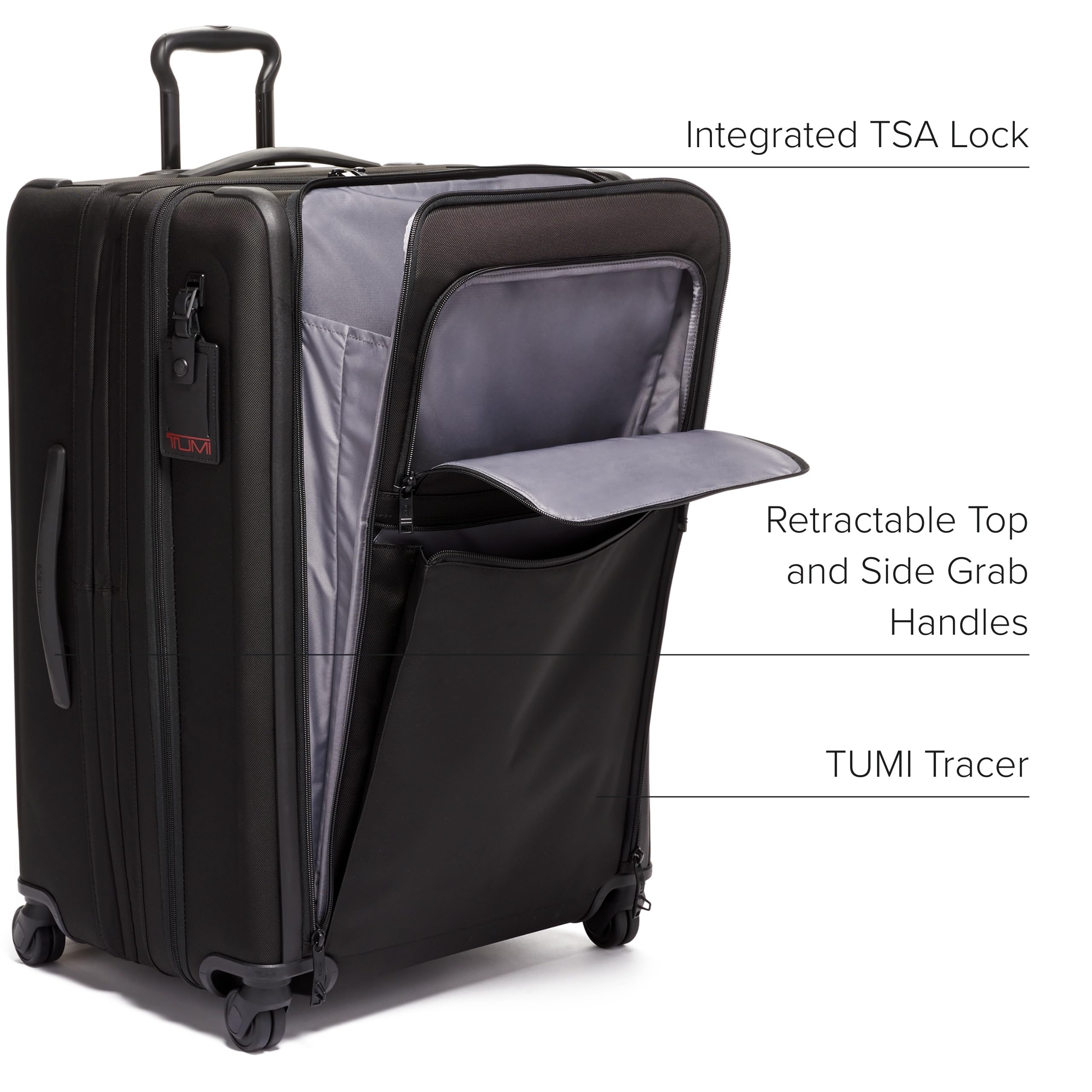 TUMI Alpha Medium Trip Expandable 4-Wheeled Packing Case - Professional Travel Rolling Luggage