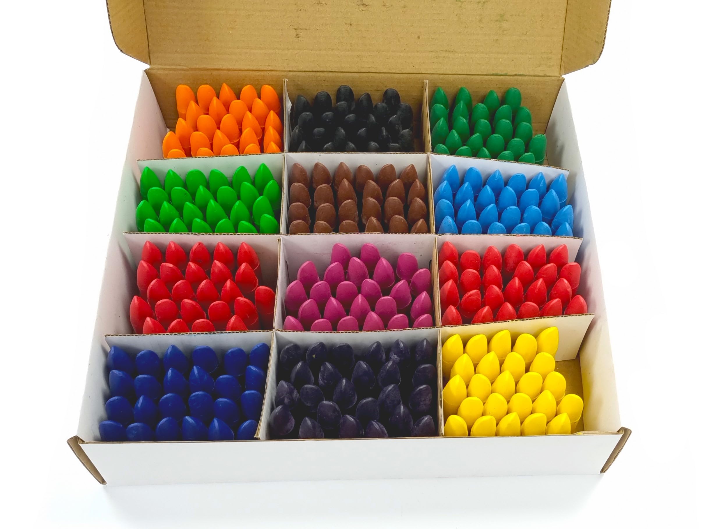 Major Brushes Assorted Chubby Wax Crayons – Class Pack of 288