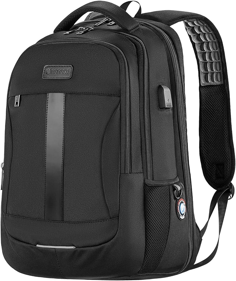 Sosoon Travel Laptop Backpack 17 Inch Anti Theft USB Charge Water Resistant 35L