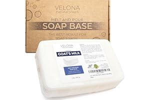velona 2 LB - Goats Milk Soap Base SLS/SLES free | Melt and Pour | Natural Bars For The Best Result for Soap-making