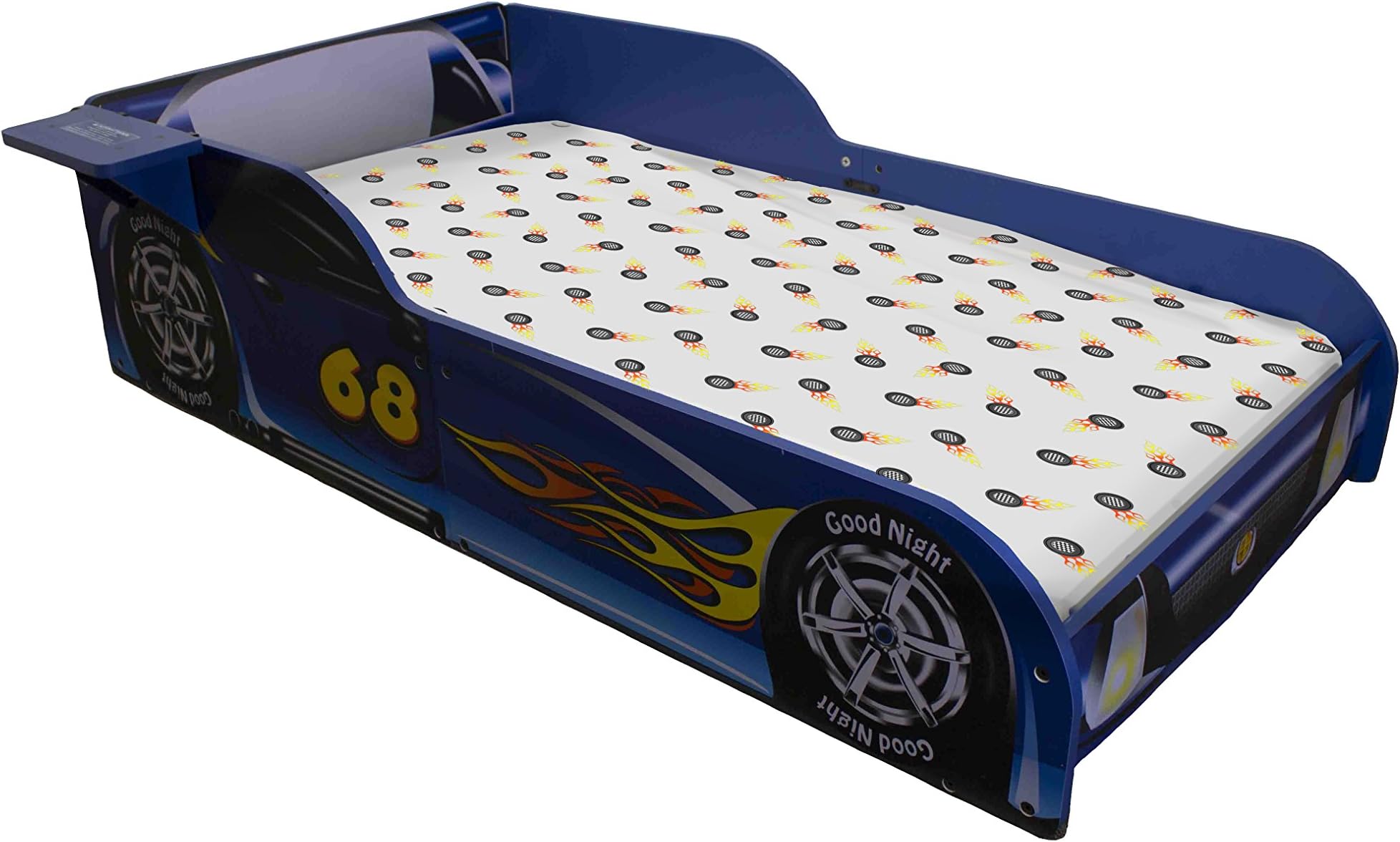 Blue Race Car Toddler Bed