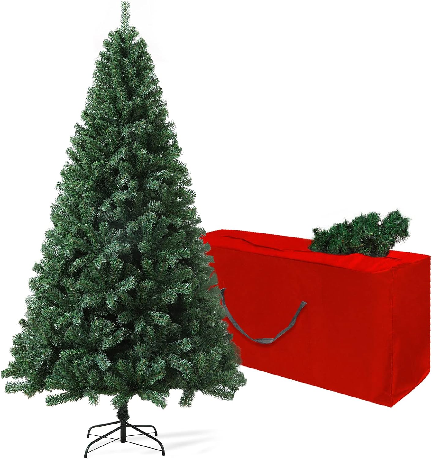 Trees - 4ft Artificial Christmas Tree, Arbol de Navidad with 450 Branch Tips, Premium North Valley Spruce with Fold-Able Base Stand, Xmas Tree for Home, Office, Shop Decoration