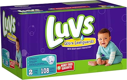 luvs 108 ct size 2