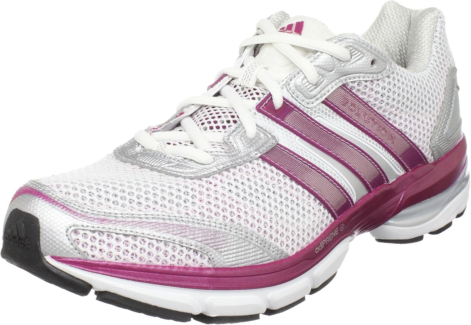 Adidas Women's Adistar Solution Running Shoe, Blanco, Plateado (Running