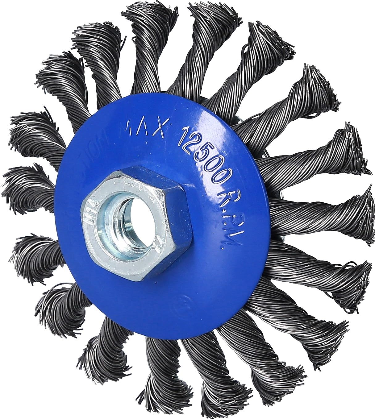 BRLLIANT TOOLS Brilliant BT103101 Taper Brush, Diameter 100 mm with M14 x 2.0 mm Attachment [Powered by KS Tools]