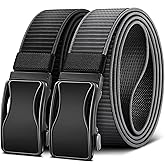 BULLIANT Mens Ratchet Belt Reversible,Web Nylon Casual Belt for Gift Men Golf Hiking Pants Jeans 2 In 1