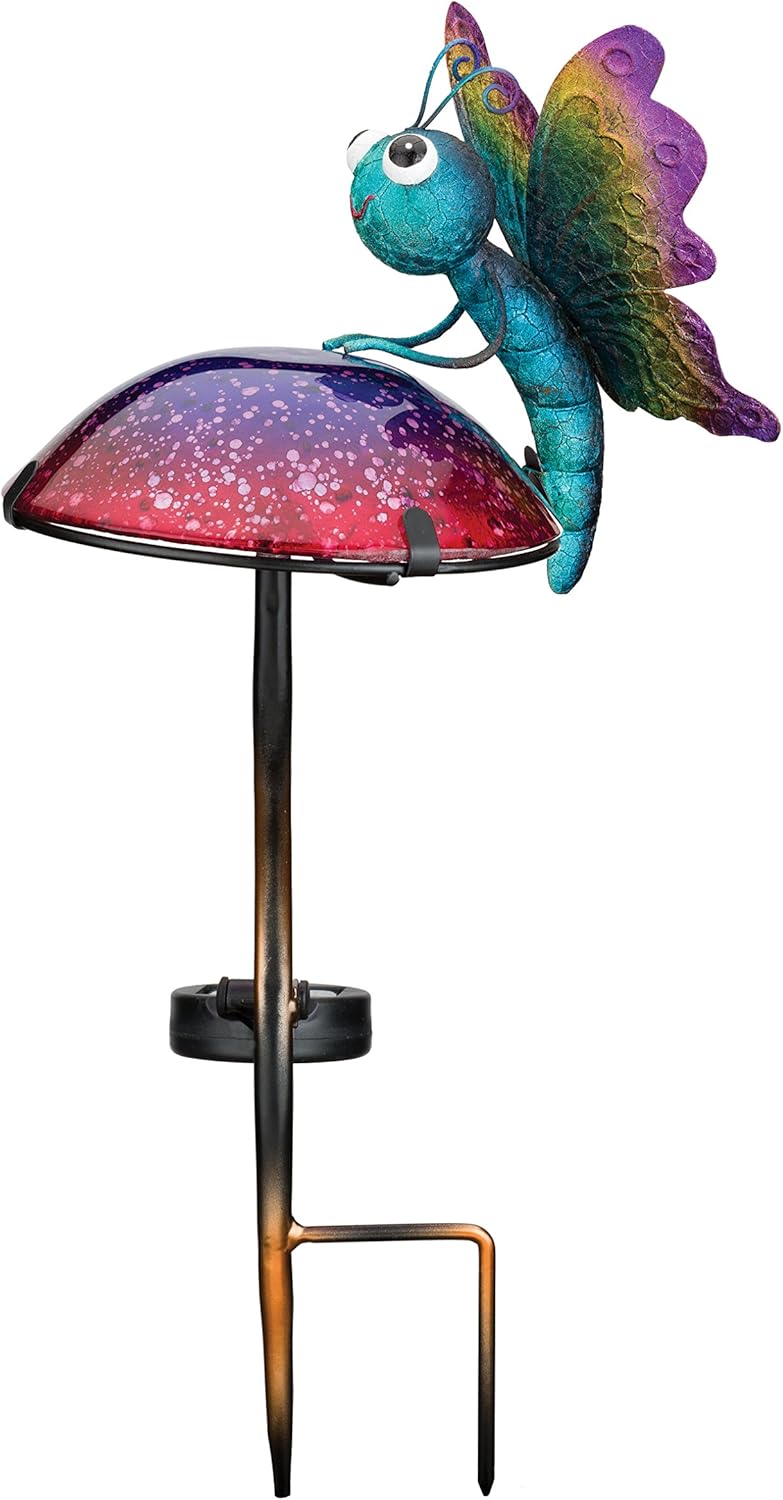 Amazon Com Regal Art Gift 11796 Mushroom Critters Stake Solar