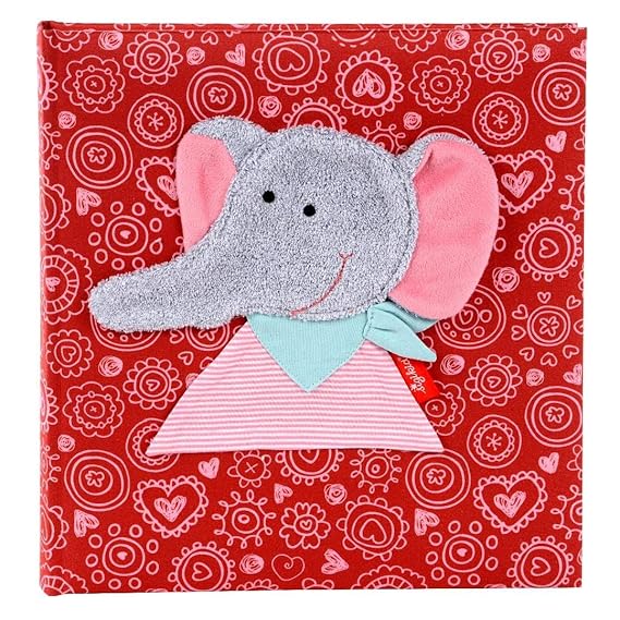 Goldbuch Babyalbum, Ele Bele, 30 x 31 cm, 60 weiße Blankoseiten mit 4 illustrierten Seiten und Pergamin-Trennblättern, Leinen