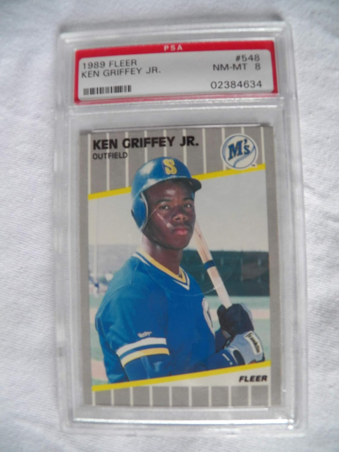 Rookie Card PSA 8 NM MINT Seattle Mariners 1989 Fleer KEN GRIFFEY JR