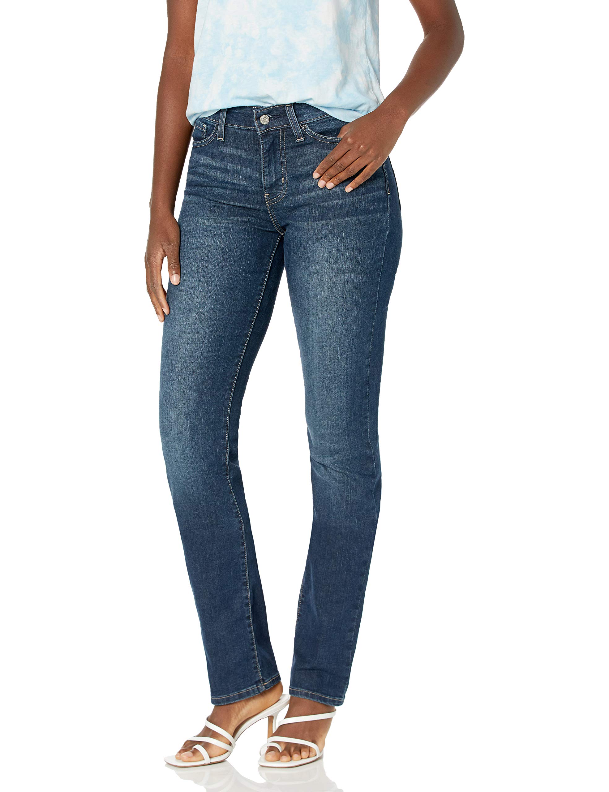 Signature by Levi Strauss & Co. Gold Label Women's Curvy Totally Shaping Straight Jeans