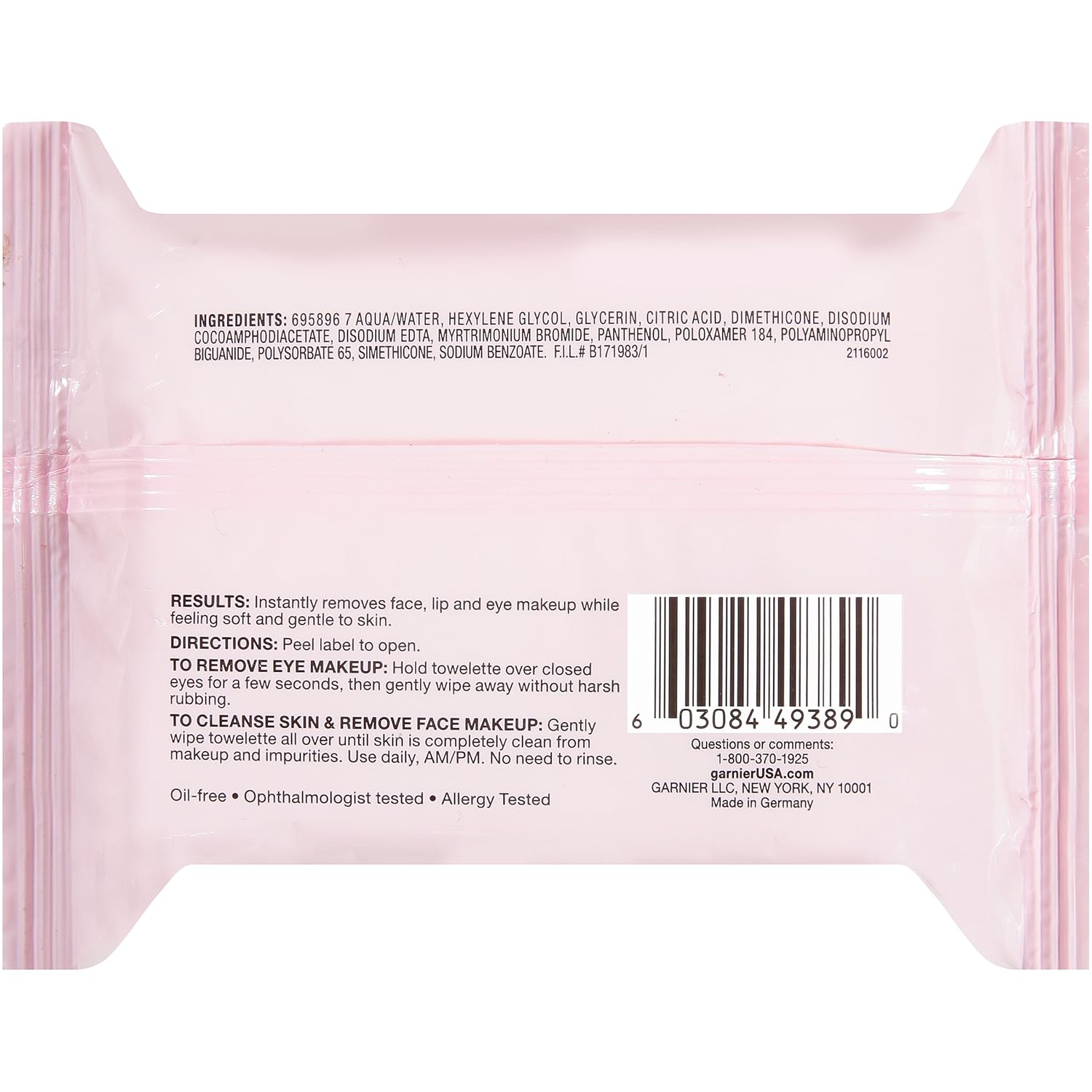 garnier wet wipes