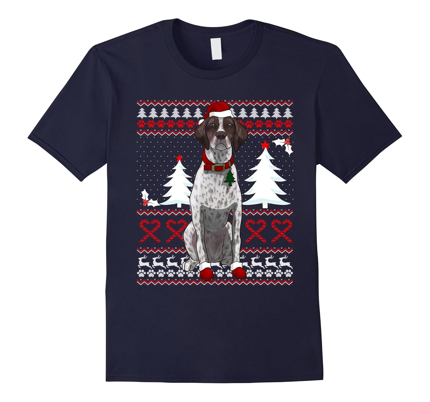 German Shorthaired Pointer Christmas Shirt Funny Xmas Gift-ANZ