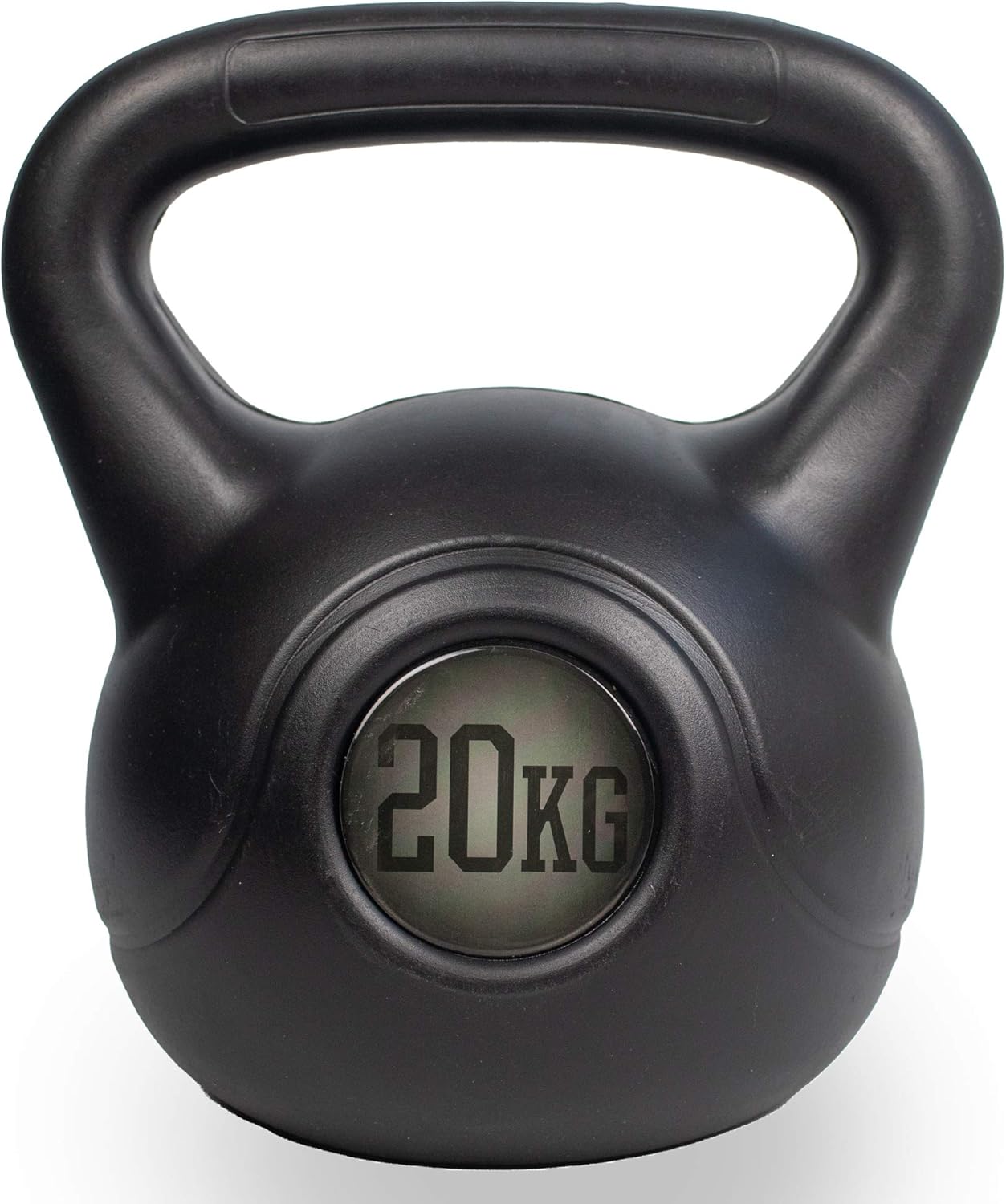 Phoenix Fitness 20KG Black Vinyl Kettlebell Heavy Weight Kettle Bell