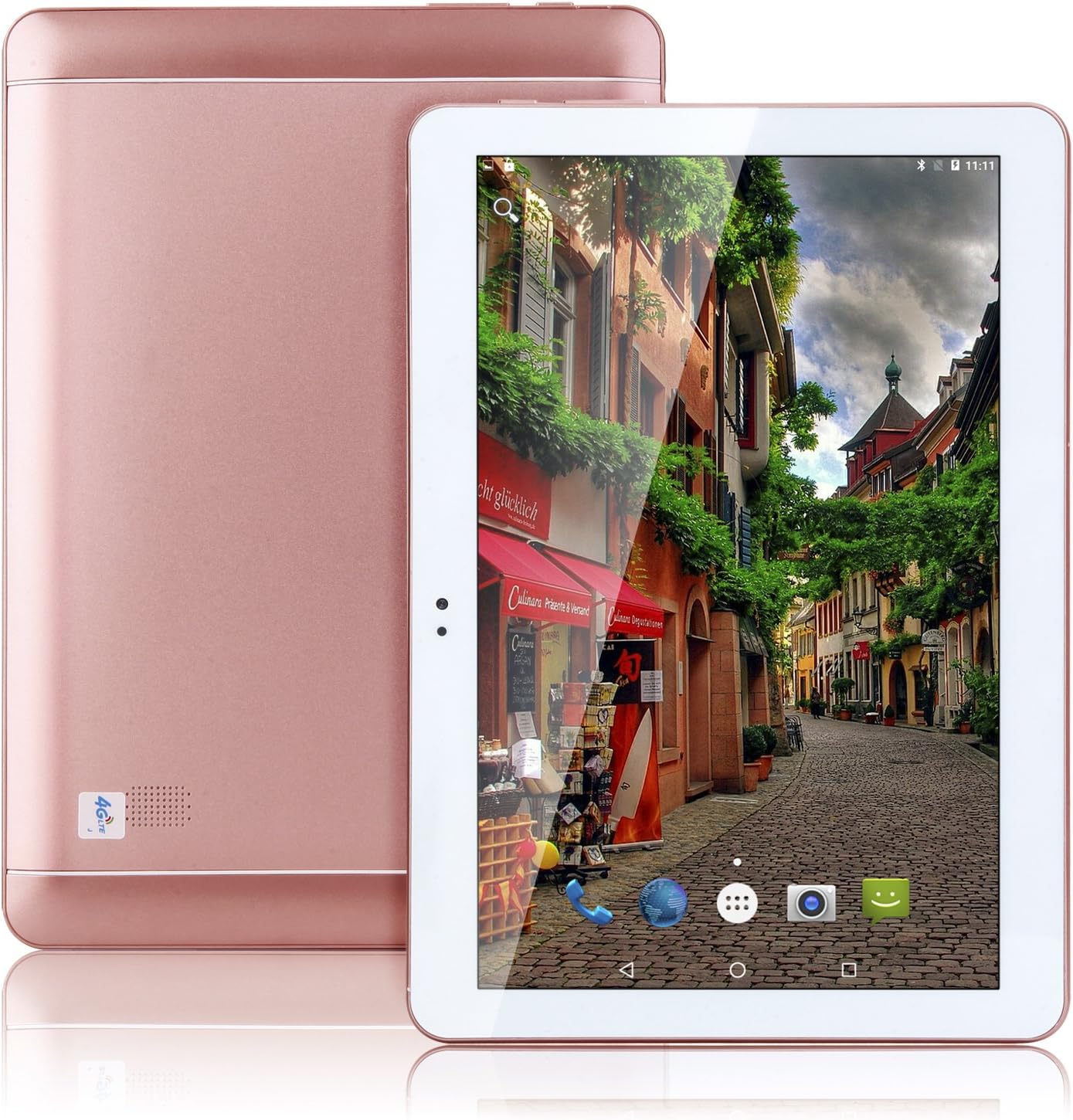 Hot 4G LTE 10.1 inch Tablet Octa Core 2560*1600 IPS RAM 4GB ROM 64GB 4G Dual sim card Phone Call Tablets PC Android 6.0 GPS electronics Dual camera 7 9 10 Rose gold