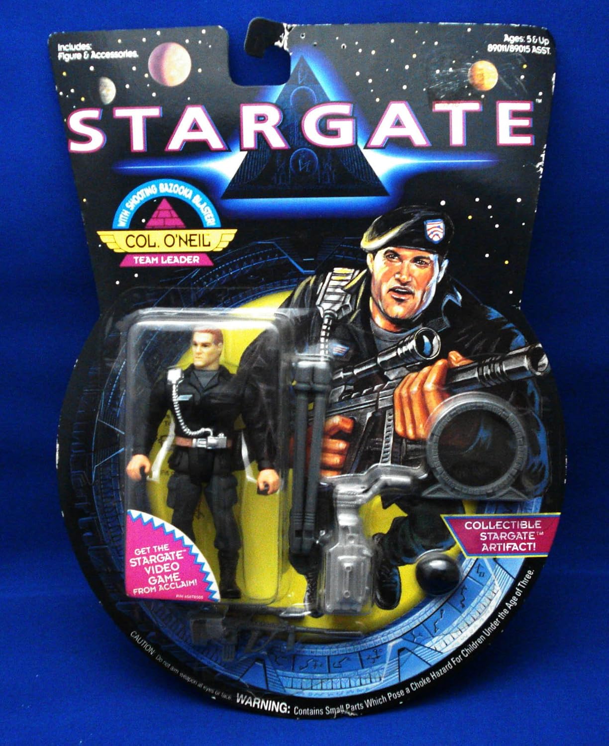 Amazon Com Kurt Russell As Col O Neil Team Leader With Shooting Bazooka Blaster Action Figure Stargate The Movie Toys Games