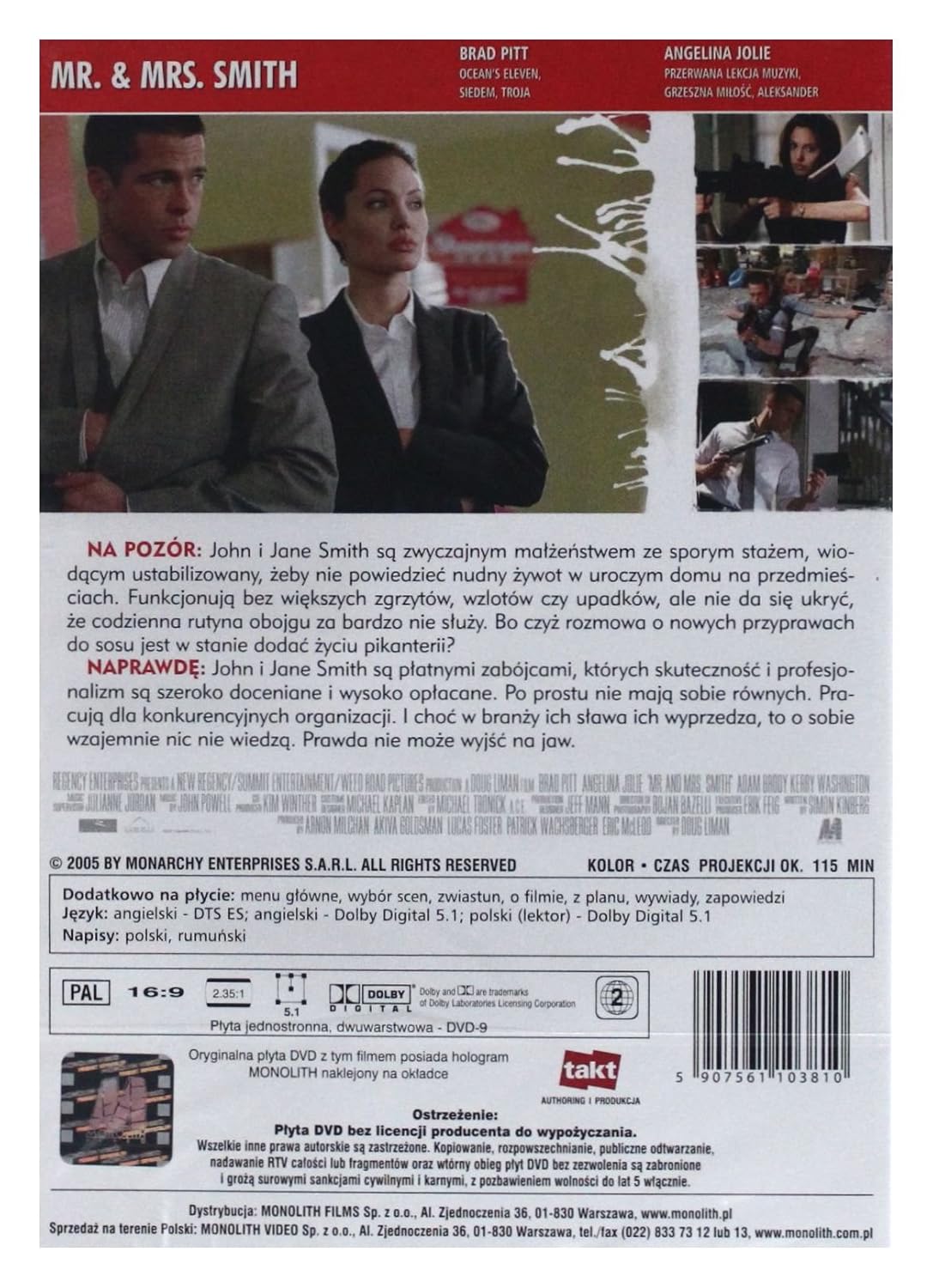 Mr Mrs Smith Dvd Region 2 Import Keine Deutsche Version Amazon De Brad Pitt Angelina Jolie Vince Vaughn Adam Brody Kerry Washington Keith David Chris Weitz Rachael Huntley Michelle Monaghan Stephanie March