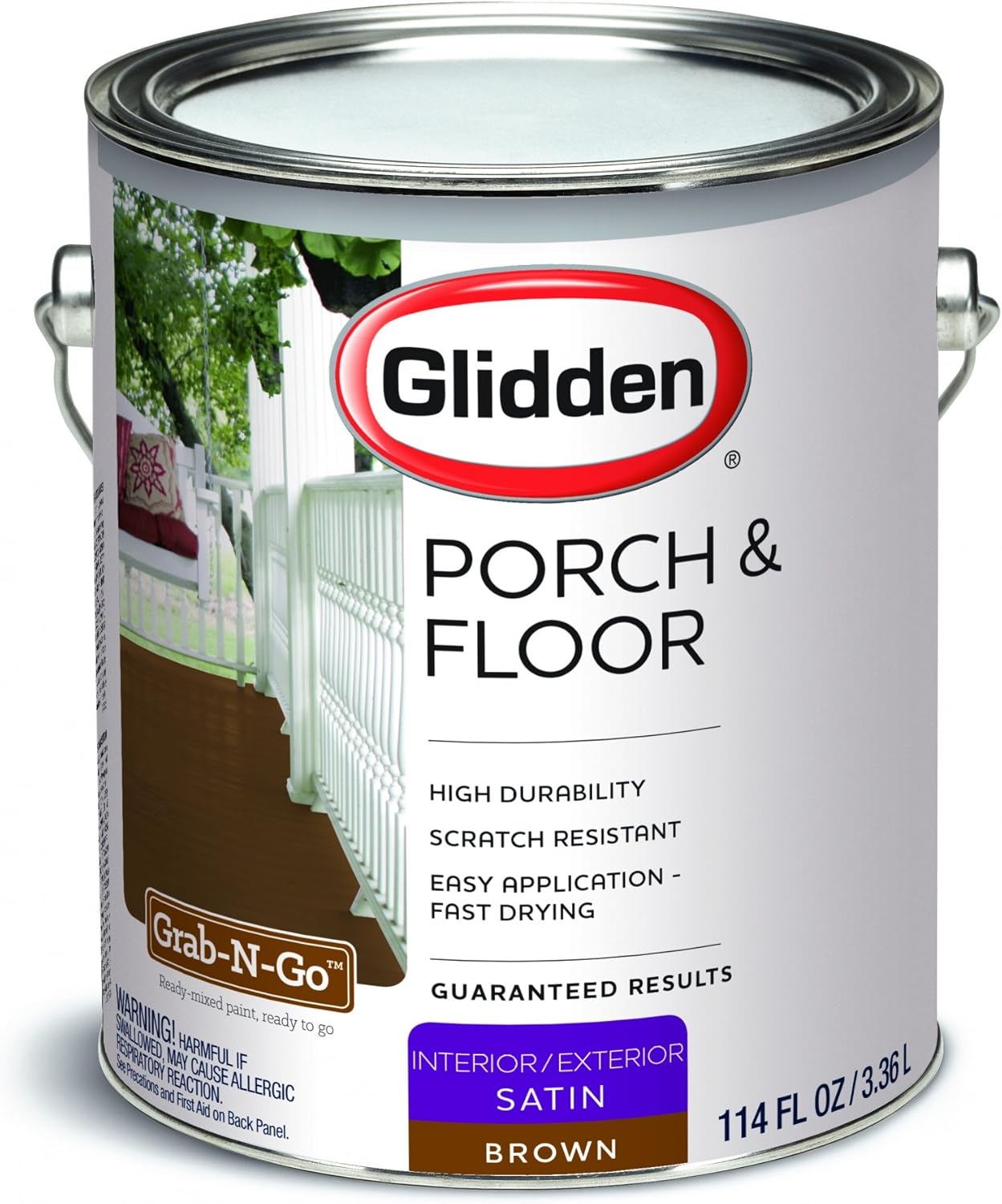 Amazon Com Glidden Porch Floor Paint Satin Finish Brown 1