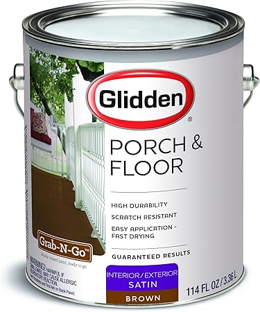 Amazon Com Glidden Porch Floor Paint Satin Finish Brown 1