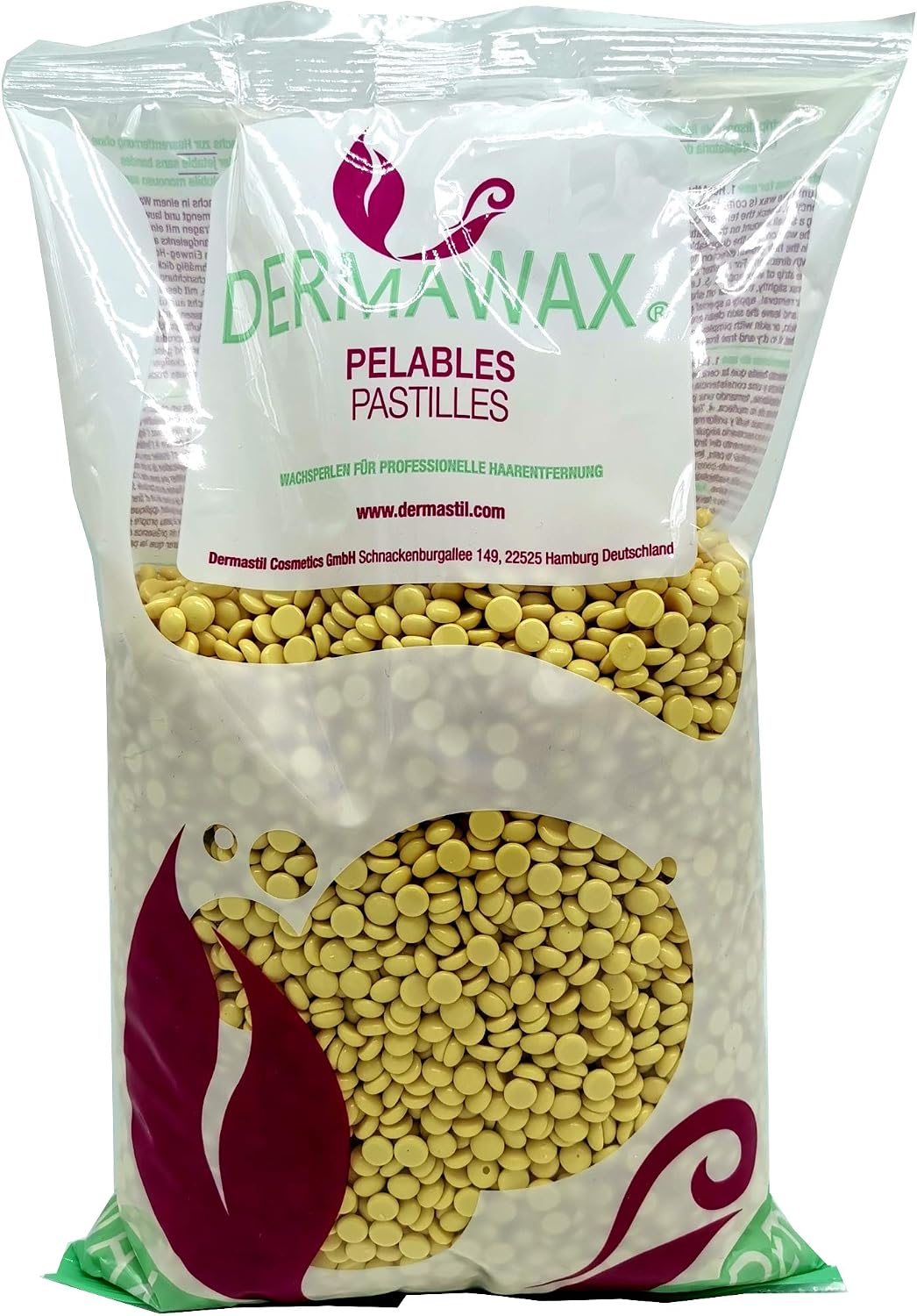 1kg Titanium Argan Film Wax- Low Temperature Premium Hot Wax Beads Film Wax for Depilation, Full Body Hair Removal- Non Strip Waxing