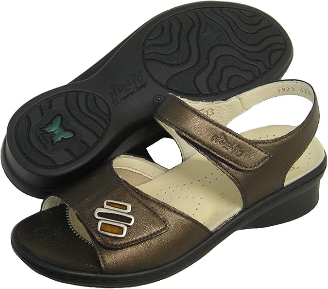 Fidelio Women's Hallux Fabia Bunion Relief Adjustable Sandal 425012 (Bronce/Bronze