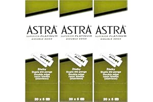 The Shave Factory Premium Shaving Set - Astra Platinum Double Edge Safety Razor Blades (300)