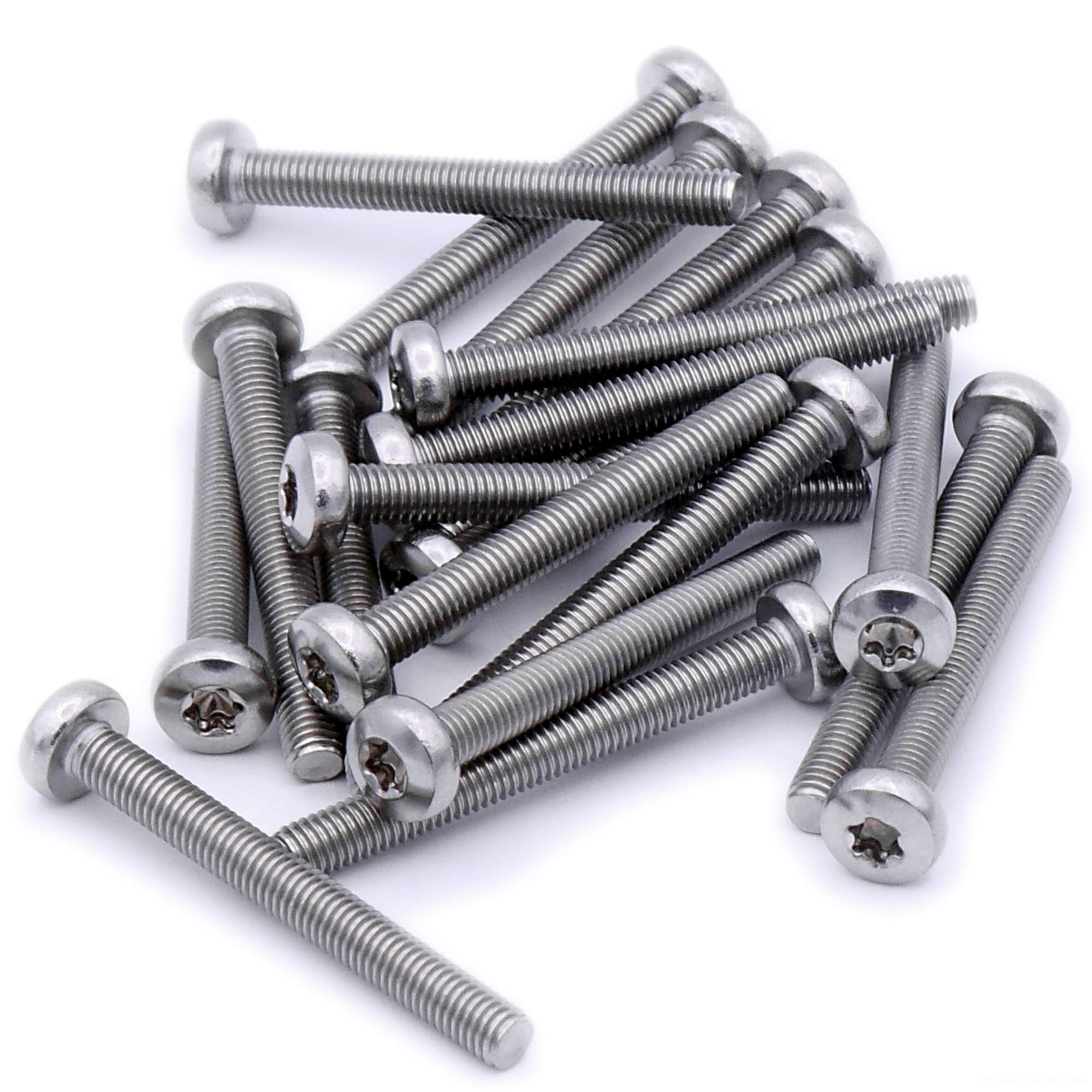 M1.6 (1.6mm x 2mm) TX Pan Machine Screw (Bolt) - Stainless Steel (A2) (Pack of 20)