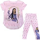 Disney girls Disney's Wish Girls T-shirt & Legging 2pc Set - Asha, Valentino, Star - Girl 4-16