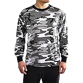 BACKBONE Mens Army Military Gym Training Outdoor Hunt Camp Camouflage Long Sleeve Tee T-Shirt