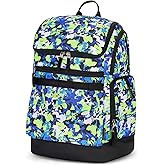 Choco Mocha Swim Bag for Kids Swim Bag for Swimmers Boys Waterproof Swimming Backpack Wet Dry Compartments 35l, Camo Green