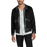 GUESS mens Paris Melton Coach Jacket