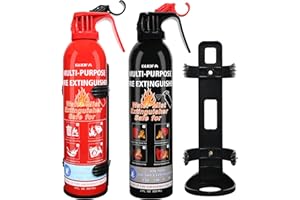 LEYANNY Fire Extinguisher for Home, 2 Pack Vehicle Fire Extinguishers for A B C K Fire Types, Portable Extinguisher for Car Boat Kitchen House Office Garage Marine
