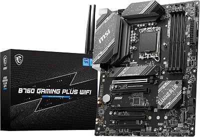 MSI B760 Gaming Plus WiFi ATX Motherboard, LGA 1700, DDR5, PCIe 4.0